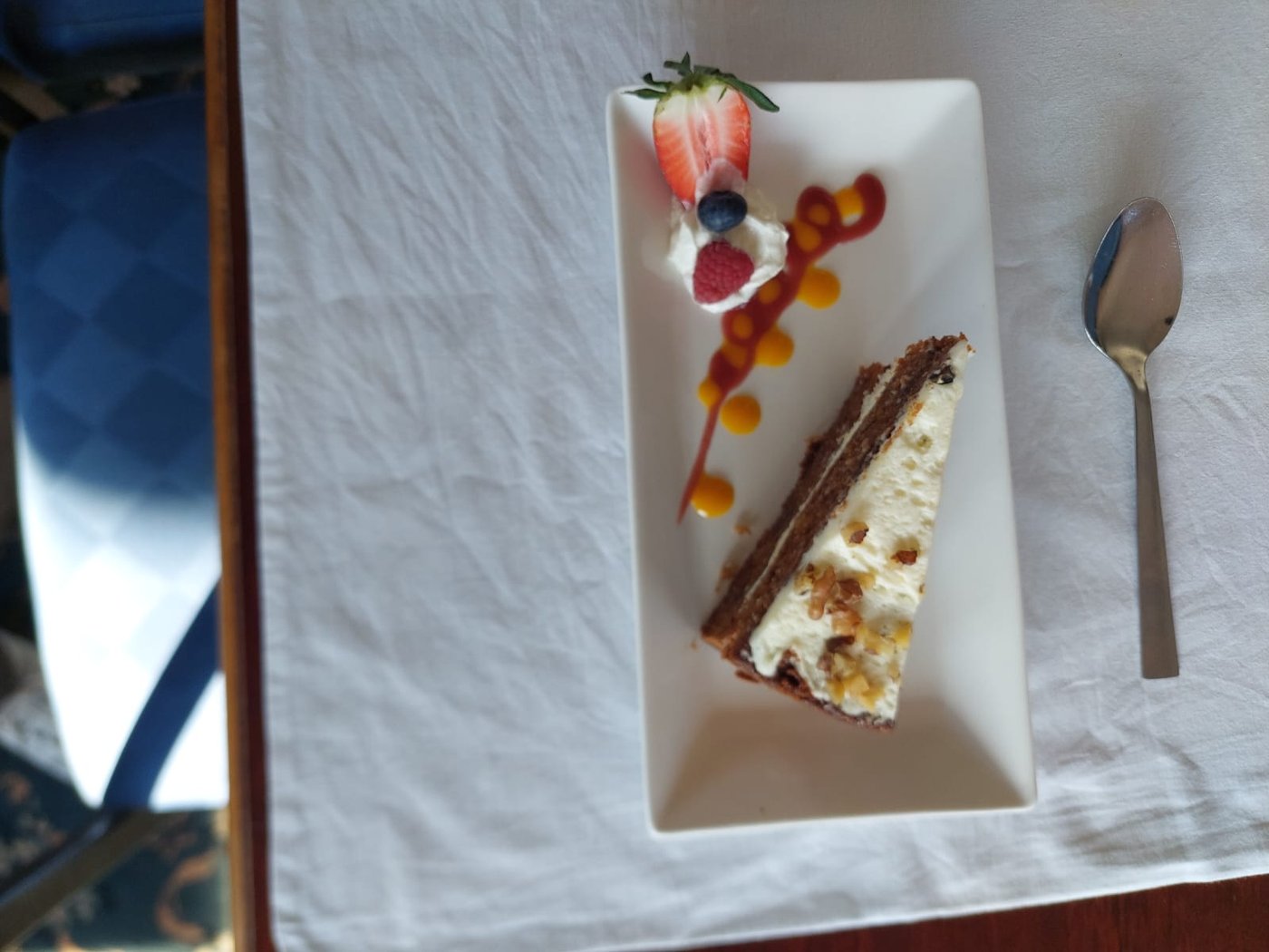 Homemade carrot cake — TMT Café Bistro, Jedburgh